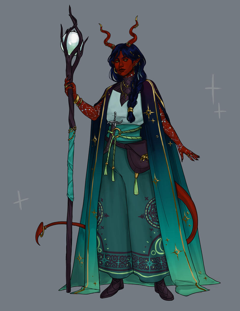 Miriam | Circle of Stars Druid | Tiefling